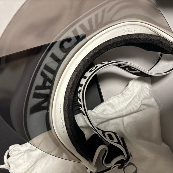 Dior Christian Black and White Visor